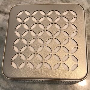 Wolf Travel Zip Jewelry Case in Champagne 4.5x4.5